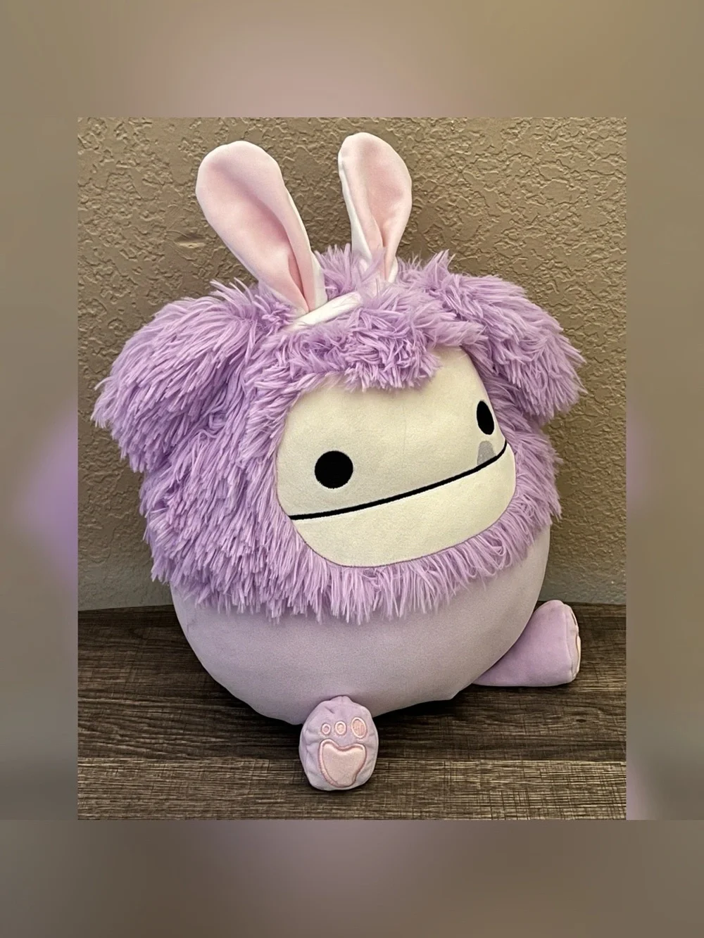Squishmallows Dilka Lavender Bigfoot Plush with Bunny Ears Stuffed Animal 12